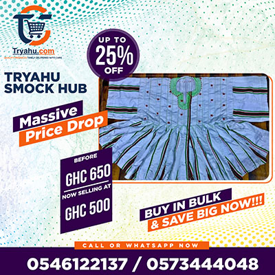 Buy Quality Ghanaian Smock Online | Handwoven Fugu Tryahu